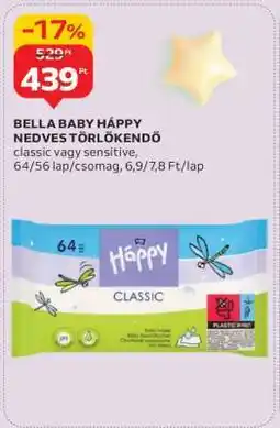 Auchan BELLA BABY HAPPY NEDVES TÖRLŐKENDŐ ajánlat