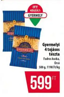 Coop Gyermelyi 4 tojásos tészta ajánlat