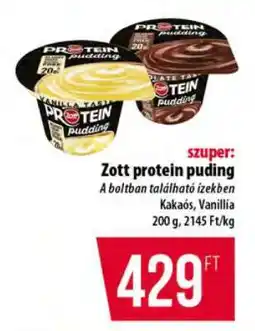 Coop ZOTT Protein puding ajánlat