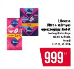 Coop Libresse Ultra+ szárnyas egészségügyi betét ajánlat