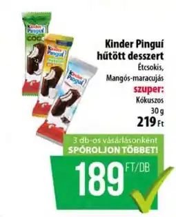 Coop Kinder Pingui hűtött desszert ajánlat