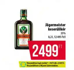 Coop Jägermeister keserűlikőr ajánlat