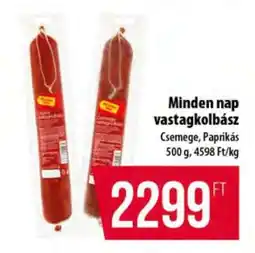 Coop Minden nap vastagkolbász ajánlat