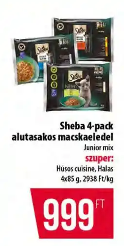 Coop Sheba 4-pack alutasakos macskaeledel ajánlat
