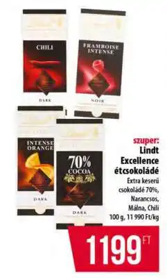 Coop Lindt Excellence étcsokoládé ajánlat