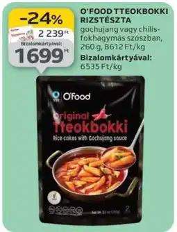 Auchan O'Food Tteokbokki Rizstészta ajánlat