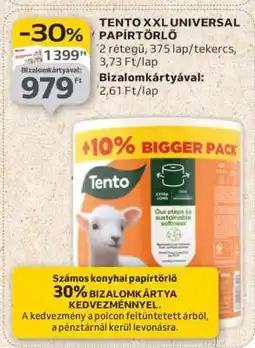 Auchan TENTO XXL UNIVERSAL PAPÍRTÖRLŐ ajánlat