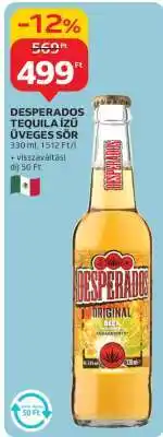 Auchan DESPERADOS TEQUILA ÍZŰ ÜVEGES SÖR ajánlat