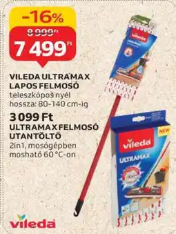 Auchan Vileda Ultramax Lapos Felmosó ajánlat