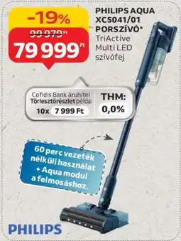 Auchan PHILIPS AQUA XC5041/01 PORSZÍVÓ ajánlat