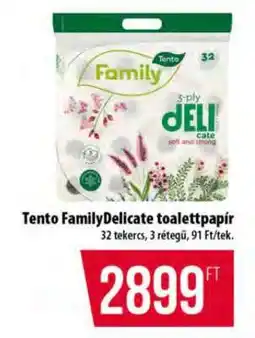 Coop Tento Family Delicate toalettpapír ajánlat