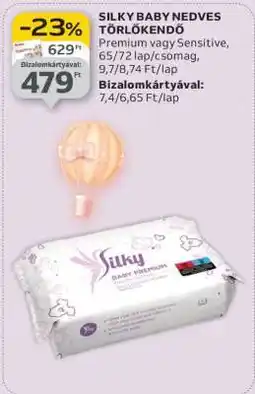 Auchan SILKY BABY NEDVES TÖRLŐKENDŐ ajánlat