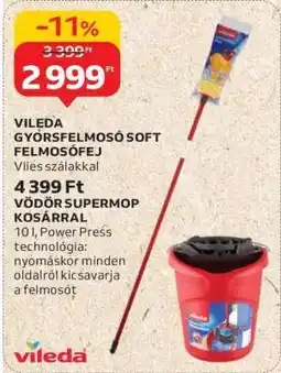 Auchan VILEDA GYORSFELMOSÓ SOFT FELMOSÓFEJ ajánlat