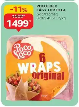 Auchan POCO LOCO LÁGY TORTILLA ajánlat