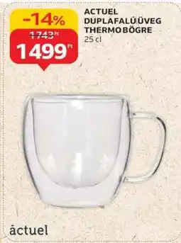 Auchan ACTUEL DUPLAFALÚ ÜVEG THERMO BÖGRE ajánlat