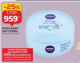Auchan NIVEA BABY SOFT KRÉM ajánlat
