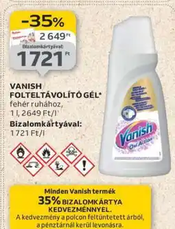 Auchan VANISH FOLTELTÁVOLÍTÓ GÉL ajánlat