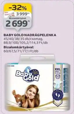 Auchan BABY GOLD NADRÁGPELENKA ajánlat