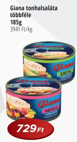 Real Giana tonhalsaláta ajánlat