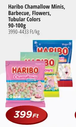 Real Haribo Chamallow Minis, Barbecue, Flowers, Tubular Colors ajánlat