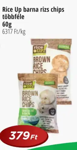 Real Rice Up barna rizs chips többféle ajánlat