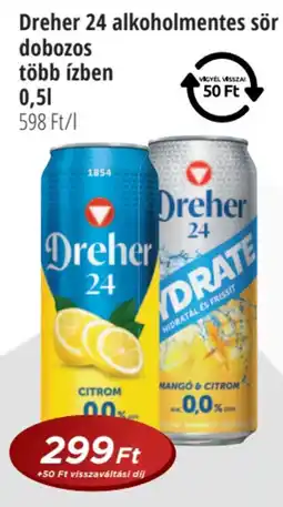 Real Dreher 24 alkoholmentes sör ajánlat