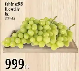 Real Fehér szőlő II.osztály ajánlat