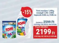 PRIVÁT Tomi mosópor, mosógel, kapszula ajánlat
