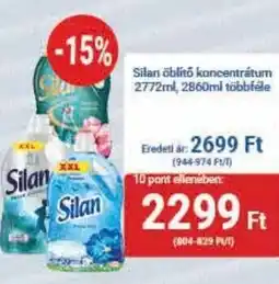 PRIVÁT Silan öblítő koncentrátum ajánlat