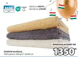 JYSK SVANVIK törölköző ajánlat