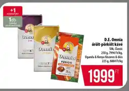 Coop D.E. Omnia őrölt-pörkölt kávé ajánlat
