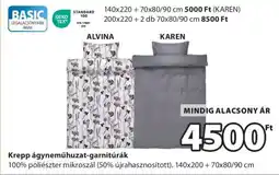 JYSK KREPP ÁGYNEMŰHUZAT-GARNITÚRÁK ajánlat