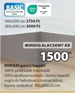 JYSK MIRIAM gumis lepedő ajánlat