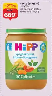 Auchan HIPP BÉBI MENÜ ajánlat