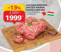Auchan AUCHAN KEDVENC Sertés-Marha Darálthús Mix ajánlat