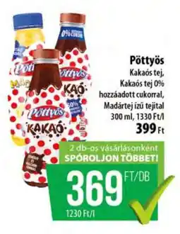 Coop PÖTTYÖS Kakaós tej ajánlat