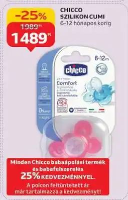 Auchan CHICCO SZILIKON CUMI ajánlat