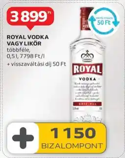 Auchan ROYAL VODKA VAGY LIKŐR ajánlat