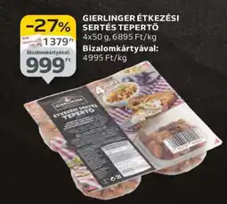 Auchan Gierlinger Étkezési Sertés Tepertő ajánlat