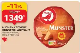 Auchan AUCHAN KEDVENC MUNSTER LÁGY SAJT ajánlat
