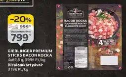 Auchan GIERLINGER PREMIUM STICKS BACON KOCKA ajánlat