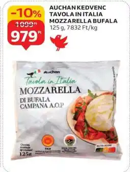 Auchan AUCHAN KEDVENC TAVOLA IN ITALIA MOZZARELLA BUFALA ajánlat