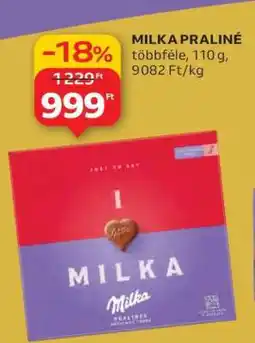 Auchan Milka praliné ajánlat