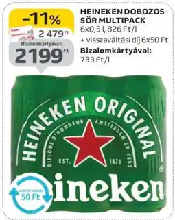 Auchan Heineken dobozos sör multipack ajánlat