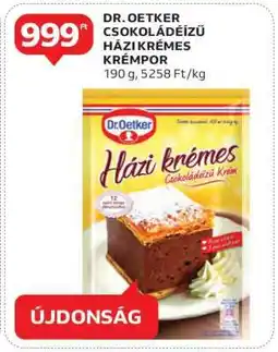 Auchan DR. OETKER CSOKOLÁDÉÍZŰ HÁZI KRÉMES KRÉMPOR ajánlat