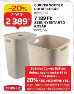 Auchan CURVER SOFTEX RUHÁSKOSÁR ajánlat