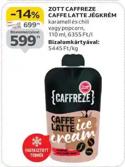Auchan ZOTT CAFFREZE CAFFE LATTE JÉGKRÉM ajánlat