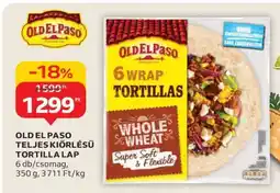 Auchan OLD EL PASO TELJES KIŐRLÉSŰ TORTILLA LAP ajánlat