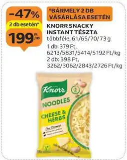 Auchan KNORR SNACKY INSTANT TÉSZTA ajánlat