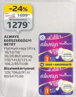 Auchan ALWAYS EGÉSZSÉGÜGYI BETÉT ajánlat